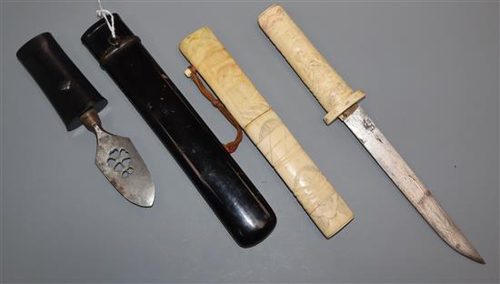 Two Japanese Meiji daggers